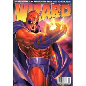 Wizard Magazine November 1995 Issue 51 Featuring Magneto Marvel Comics Cover